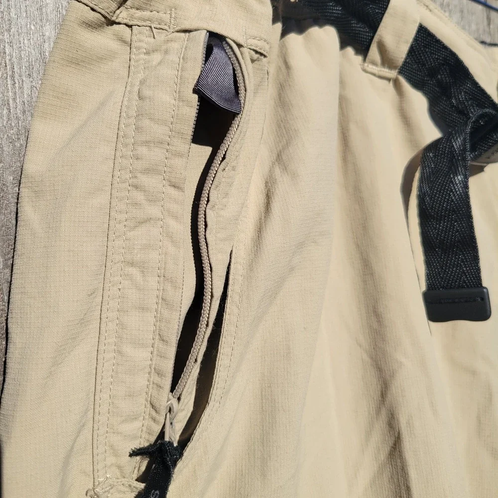 North Face Horizon Peak Cargo Pants Sz XL Khaki Ripstop Hiking Outdoor Camping